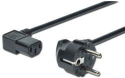 ASSMANN 250V 10A CEE 7/7 schuko 90 fok csatlakozó IEC C13 90 fok dugó 1, 8m tápkábel (AK-440102-018-S)