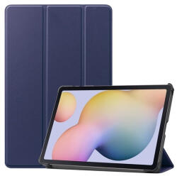 Samsung Tab S7 11.0 / Tab S8 11.0, mappa tok, Trifold, sötétkék - mobilkozpont