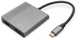 ASSMANN DA-70828 UHD 4K 60Hz USB Type-C 2x HDMI grafikus adapter (DA-70828) - officedepot