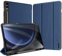 Samsung Tab S9 FE Plus (12.4) SM-X610 / X616B, mappa tok, Trifold, érintőceruza tartó, Dux Ducis Domo, sötétkék - mobilkozpont