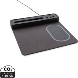 Air egérpad 5W-os vezeték nélküli töltéssel és USB-vel