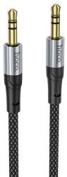 hoco. audió kábel (3.5mm jack - 3.5mm jack, 100cm, AUX, cipőfűző) FEKETE UPA26_JACK-JACK (UPA26_JACK-JACK)