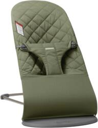 BabyBjörn Balansoar Bliss Dark Green BabyBjorn din tesatura matlasata cu aspect Clasic (006046A)