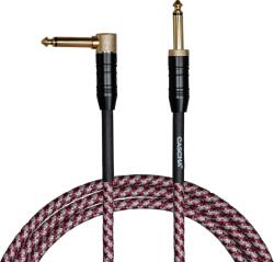 Cascha Professional Line Guitar Cable Tweed Red 6 m Egyenes - Pipa Hangszerkábel (CCP-G2ARD6)
