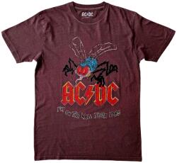 AC/DC Ing Fly On The Wall Tour Unisex Maroon Red XL (ACDCTS102MM04)