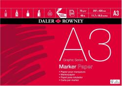 Daler-Rowney Graphic Series Marker Paper Grafika Vázlatfüzet A3 70 g (403425300)