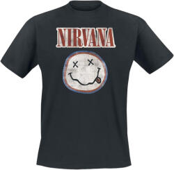 Nirvana Distressed Logo Black 2XL Ing (NIRVTS01MB05)