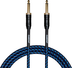 Cascha Professional Line Guitar Cable Tweed Blue 9 m Egyenes - Egyenes Hangszerkábel (CCP-G2SBL9)