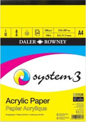 Daler-Rowney System3 Acrylic Paper System3 Vázlatfüzet A4 230 g (403600400)