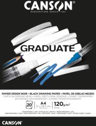 Canson Pad Graduate Papier Dessin Noir Vázlatfüzet A4 120 g Noir (C400110386)