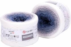 YARNART Rose Garden 306 White Grey Kötőfonal (Rose Garden 306)