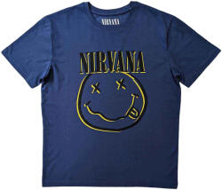 Nirvana Inverse Happy Face Rövid ujjú póló Sky Blue XL (NIRVTS13MBL04)