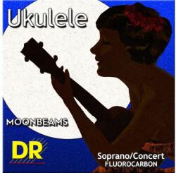 DR Strings Moonbeams Ukulele Clear Fluorocarbon String Set Soprano & Concert Húrok Szoprán ukulelére (UFSC)