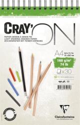 Clairefontaine Cray'On Wirebound Pad Vázlatfüzet 30 A4 160 g (975031C)