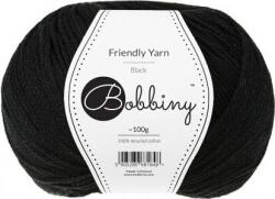 Bobbiny Friendly Yarn Black Kötőfonal (FY-012)
