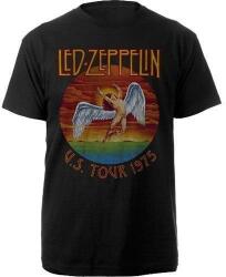 Led Zeppelin Ing USA Tour '75. Unisex Black L (LZTS08MB03)