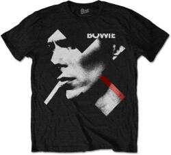 David Bowie Ing X Smoke Red Unisex Black S (BOWTS21MB01)