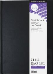 Daler-Rowney Simply Sketchbook Simply Vázlatfüzet A3 100 g Black (482154300)