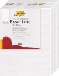 Kreul Vászon festmény Basic Line 18 x 24 cm 3 db (631824)