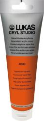 LUKAS Cryl Studio Plastic Tube Akril festék Fluorescent Signal Red 125 ml 1 db (746030012)