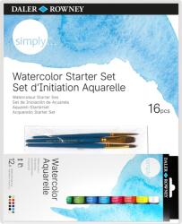 Daler-Rowney Simply Akvarell festékek halmaza 12 x 12 ml (134500005)