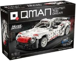 Qman 54008 - Speedy Shadow fehér sportautó - 100% technic-kompatibilis építőjáték (54008)