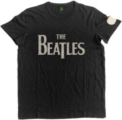 The Beatles Ing Drop T Logo App Slub Unisex Black S (BEATAPSLUB02MB01)