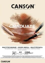 Canson Pad Graduate Mixed Media Vázlatfüzet A3 220 g Natural (C400110369)
