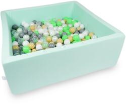  Négyzet alakú labdamedence menta 110x110cm