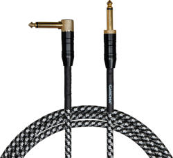 Cascha Professional Line Guitar Cable Tweed Black 3 m Egyenes - Pipa Hangszerkábel (CCP-G2ABK3)
