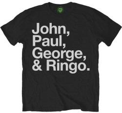 The Beatles Ing John, Paul, George & Ringo Unisex Black XL (BEATHBTEE08MB04)