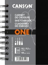 Canson Book Spiral-Bound Short Side One Vázlatfüzet 15, 2 x 10, 2 cm 100 g Portrait (C400039210)