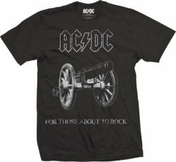 AC/DC Ing About to Rock Unisex Black L (ACDCTS06MB03)