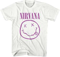 Nirvana Ing Purple Happy Face Unisex White L (NIRVTS34MW03)