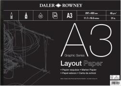 Daler-Rowney Graphic Series Layout Paper Grafika Vázlatfüzet A3 45 g (403030300)