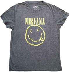 Nirvana Ing Yellow Happy Face (Back Print) Unisex Brindle 2XL (NIRVTS07MBE05)