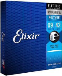 Elixir 12000 Polyweb 9-42 Elektromos gitárhúrok (12000)