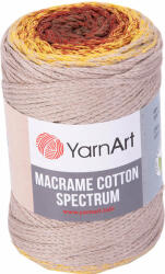 YARNART Macrame Cotton Spectrum 225 m 1325 Beige Orange Zsinór (Macrame Cotton Spectrum 1325)