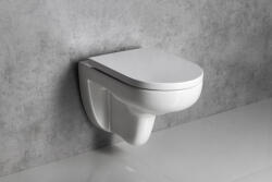 SAPHO Bruckner Heike fali RIMLESS kerámia WC csésze Vortex öblítéssel, fehér 201.423. 4 (201.423.4)