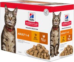 Hill's Hill' s Science Plan Feline Adult Chicken & Turkey 12 x 85g, 2+1 GRÁTISZ