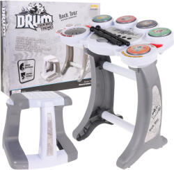 Inlea4Fun Elektronikus dob gyerekeknek 6+ zsámoly + 5 pad + 2 pálca + 5 dallam DEMO (RA-ZMU.HK-5090B)