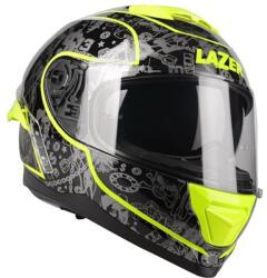 Lazer Integrált motoros sisak Lazer Rafale SR $ 13 Eredeti fekete-szürke-fluo sárga akció kiárusítás