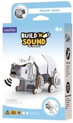 mierEdu Puzzle 3D cu sunete - Urs polar, Build n Sound (PP1120) - ookee
