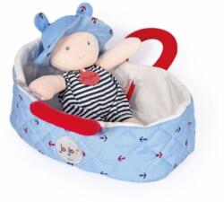 Doudou Bebelus din plus in cosulet matlasat - Mathis, 20 cm, roz (JJ6009) Papusa
