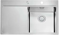 Alveus Pure Up - Mosogató 790x525 mm, lefolyószabályzóval, jobb kézre, rozsdamentes acélból készült 1123790 (1123790)