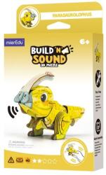 mierEdu Puzzle 3D cu sunete - Parasaurolophus, Build n Sound (PP1128) - ookee