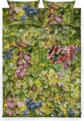 Foonka Lenjerie de pat Hayka desen viță de vie 200 x 220 cm dublă cu 2 fețe de pernă 70 x 80 cm (200x220/70x80-V) Lenjerie de pat