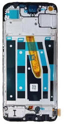  Oppo Reno8 T 4G CPH2481 előlap keret, lcd kijelző és érintőpanel, fekete (Same size OLED)