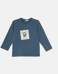 Benetton baba pamut hosszú ujjú nyomott mintás, 3ATNA1056 - kék 68