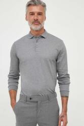 HUGO BOSS pamut hosszúujjú szürke, sima, 50468392 - szürke L